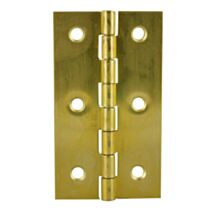 Charnière rectangle 80x45mm laiton poli