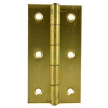 Charnière rectangle 90x50mm en laiton poli - CIME
