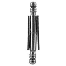 Paumelle universelle vase 50mm fer patiné x2