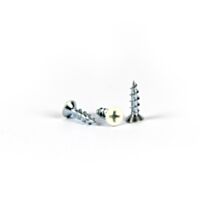Vis tête fraisée philips en acier zingué blanc D4,3x16mm x50 - CIME