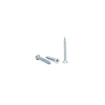 Vis tête fraisée philips blanche en acier zingué D4,3x35mm x30 - CIME