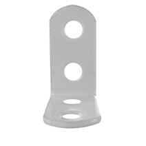 Lot de 4 équerres de chaise à bouts ronds assemblage en applique à visser l30xh30xp15mm - CIME