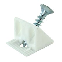 Cale de fond de tiroir x8, plastique blanc - CIME