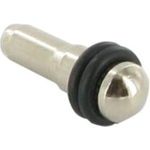 8 taquets rond pour étagère en verre D5mm acier