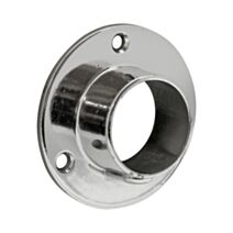 Lot de 2 supports muraux fermés Ø19MM rond chromé - CIME