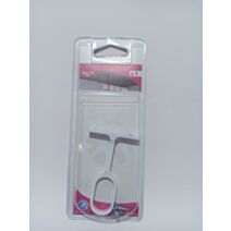 SUPPORT MILIEU FIXE POUR TUBE OVALE 30X15 BLANC - CIME