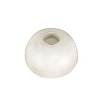 Butée de porte modèle dôme caoutchouc 30mmx17mm blanc - CIME