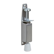 Arrêt de porte modèle à pédale acier zamak époxy gris aluminium 31x4x7cm - CIME