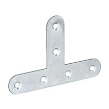 Equerre en t plat 80x45x15 acier zingue