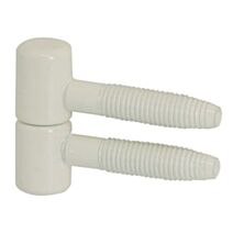 Fiche à visser d13 acier epoxy blanc x2