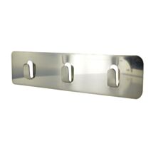 Ratelier 3 crochets longeur 150 inox