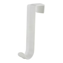 Crochet de porte 80X40X16mm plastique blanc