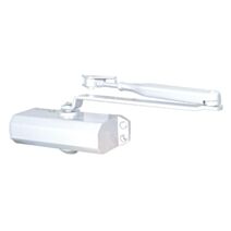 Ferme porte hydraulique 40/60kg aluminium blanc