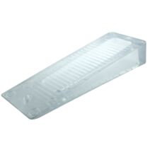 Cale plastique transparent, à poser 36x17x98mm