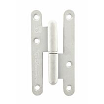 Paumelle de Paris 110x55mm droite acier zingué blanc - CIME
