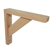 Equerre murale hêtre brut, 190x190mm - CIME