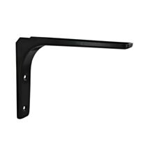 Equerre acier époxy noir 125x150mm - CIME