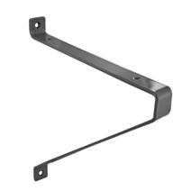 Set de 2 consoles équerres recto-verso acier gris 250 x 235 mm - CIME