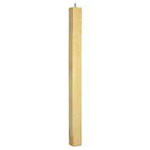 Pied de table carré hêtre brut H.710 mm - CIME