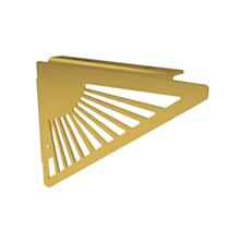 2 équerres triangle Soleil 206 x 156 mm acier doré - CIME
