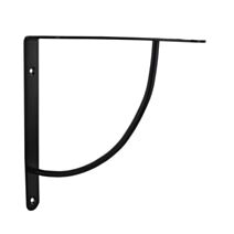 Equerre bibop décorative acier époxy noir brillant 230 x 230mm - CIME