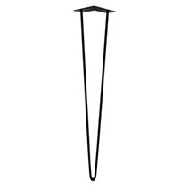Pied de meuble filaire Ø10 x H710 mm acier noir - CIME