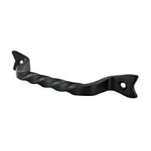 Poignée torsadée entraxe 105mm fer noir