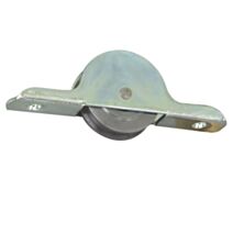 Lot de 2 galets pour rail à clouer ou à entailler Ø25mm acier