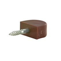 Lot de 24 taquets à visser Ø2,5 mm plastique brun