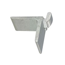 Lot de 8 taquets pour crémaillère de 11 à 14 mm aluminium ton argent