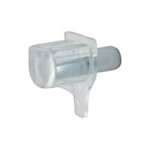 Lot de 8 taquets à enfoncer Ø5mm tige acier zingué et embout plastique translucide