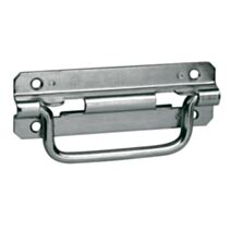Poignée sur platine L120mm en acier zingué - CIME