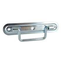 Poignée sur platine L160mm acier zingué - CIME