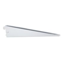 Console double L.220mm entraxe 32mm charge supportée 60kg acier époxy blanc - CIME