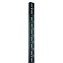Crémaillère noir acier double H50cm Entraxe 32mm - CIME