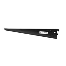 Console double acier noir 37 cm entraxe 32 mm - CIME