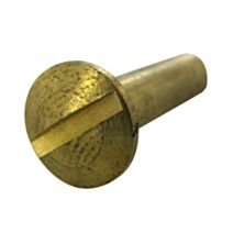 Vis de relieur M4, D5mm, L20mm, laiton x2