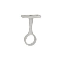 Support milieu fixe pour tube rond Ø19mm blanc - CIME
