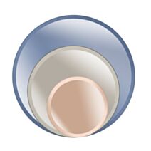 Set de 3 miroirs ronds teintés Ø50/Ø40/Ø20cm - CEANOTHE