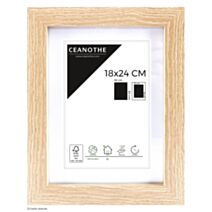 Cadre photo Bois Oslo 18x24cm avec Passe-partout - EMOTION