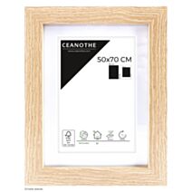 Cadre photo Bois Oslo 50x70cm avec Passe-partout - EMOTION