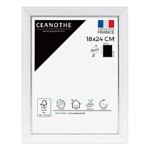 Cadre photo Vittoria blanc 18x24cm - CEANOTHE