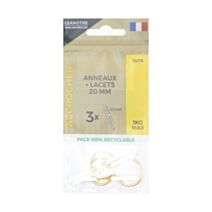 Sachet 3 anneaux lacets 20mm - CEANOTHE