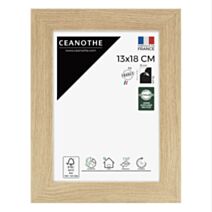Cadre Eternel bois hêtre naturel 13x18cm beige - CEANOTHE