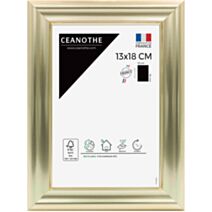 Cadre photo Julia doré blanchi 13x18cm - CEANOTHE