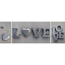 Toile déco atelier love 30x97 cm - ARTIS