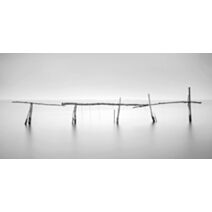 Impression sur verre Glass'Art Bois en bord de mer 45x97cm