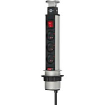 Multiprise tower power encastrable 3 prises - BRENNENSTUHL