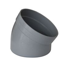 Secteur de coude PVC 30° mâle femelle diamètre 100 mm