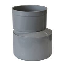RÉDUCTION PVC EXTÉRIEUR EXCENTRÉE MÂLE Ø 100 mm FEMELLE Ø 40 mm